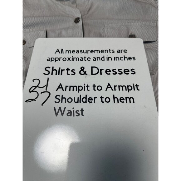 J Jill Pinstripe Cotton Stretch Button Up Mandarin Collar Jacket Size L - Picture 8 of 8